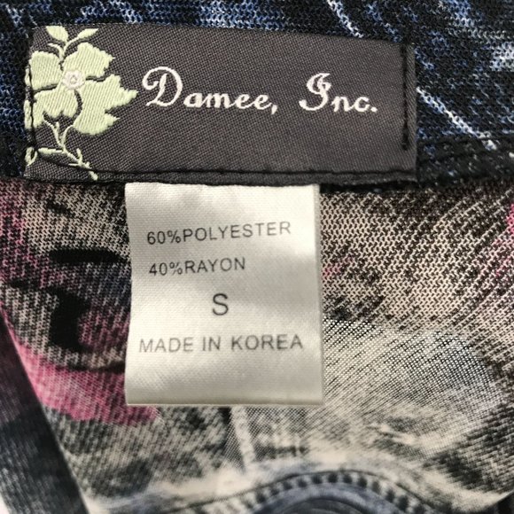 2 Piece Y2K Mesh Floral Denim Set, Size Small - Picture 6 of 10